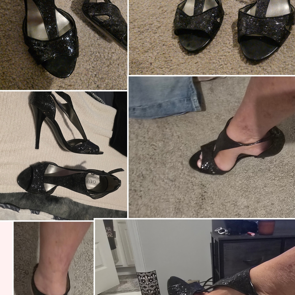 Guess Sparkling Black Heels